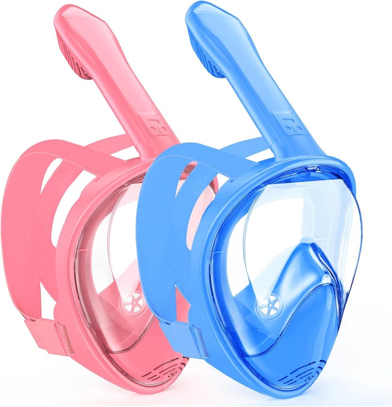 Hydiview Kids Snorkel Mask Full Face, Snorkeling Gear for Kids 2-14 with Camera Mount, 180 Degree Panoramic View Snorkeling Set Anti-Fog Anti-Leak - Image 1